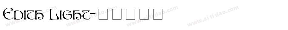 Edith Light字体转换
